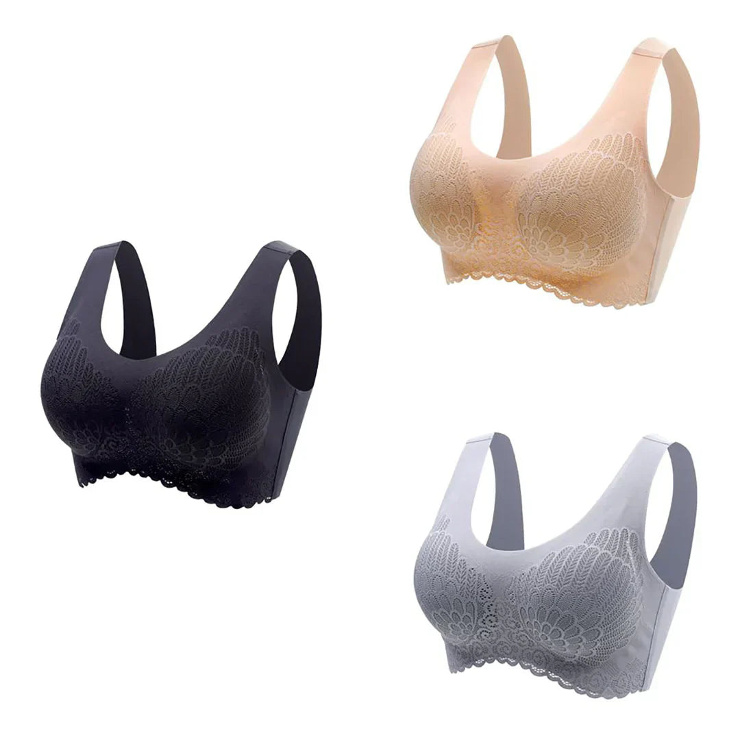 Latex 4.0 Graceful Anti saggy Breathable Lace Bra
