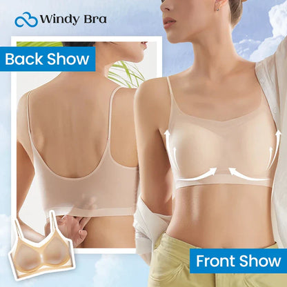 Summer seamless ultra thin plus size ice silk comfort bra