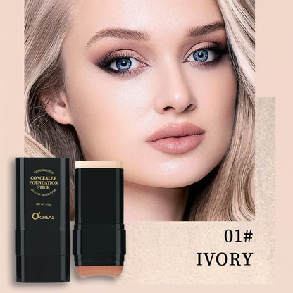 💥Buy 1Get 1 Free💥Dual-ended eraser foundation stick: long-lasting concealer and highlighter makeup tool for a perfect makeup look